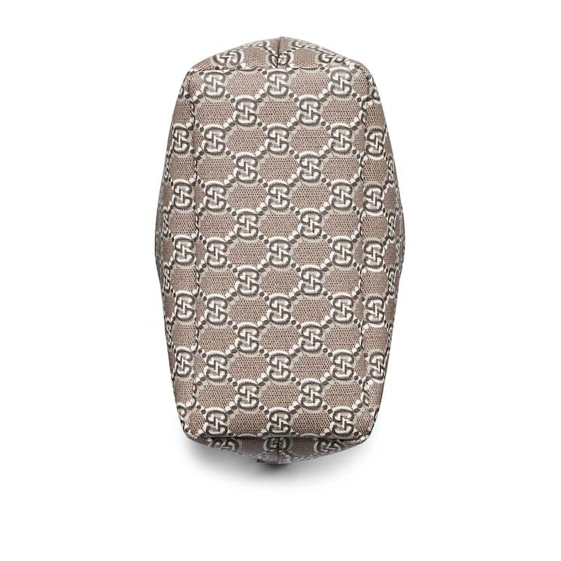 Gucci 'monogram' Shoulder Bag In Nude