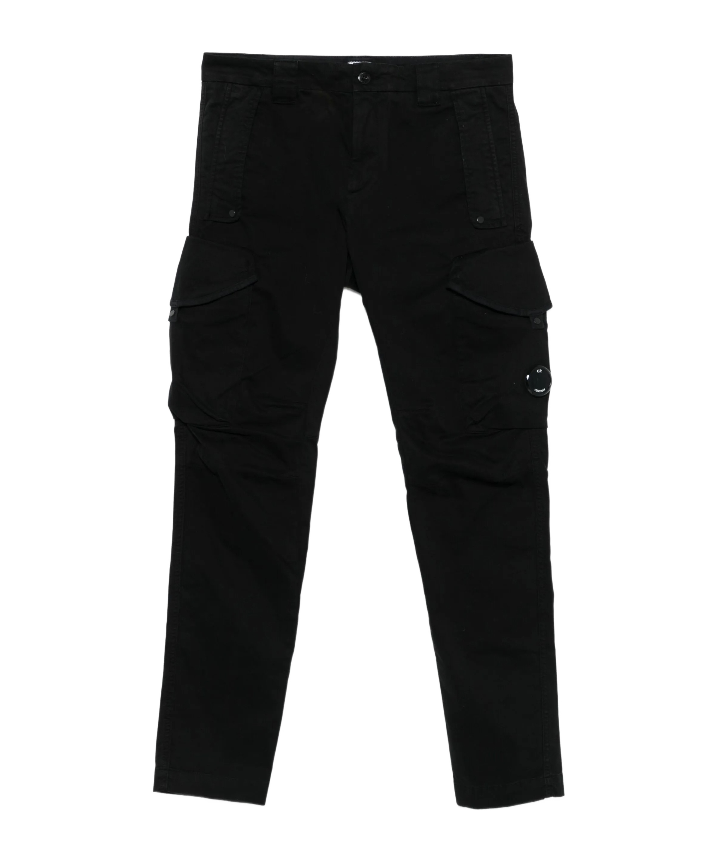 C.p. Company Cp Company Cargo Pant In Stretch Satin In Black