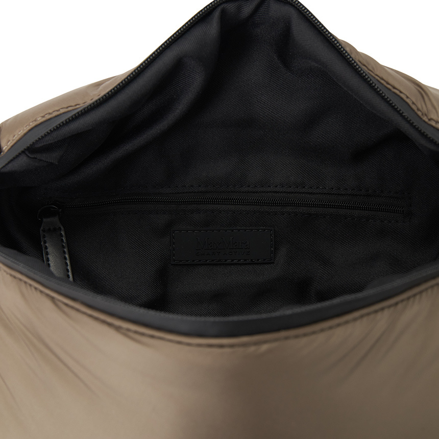 Max Mara Zippered Waist Pack In Brown