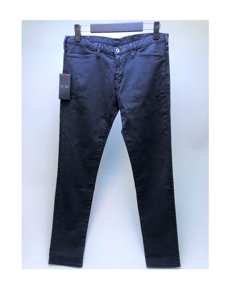 Armani Jeans Logo Details Jeans In Black