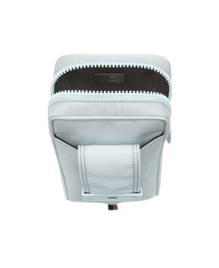 Fendi Light Blue Nylon Mobile Phone Holder