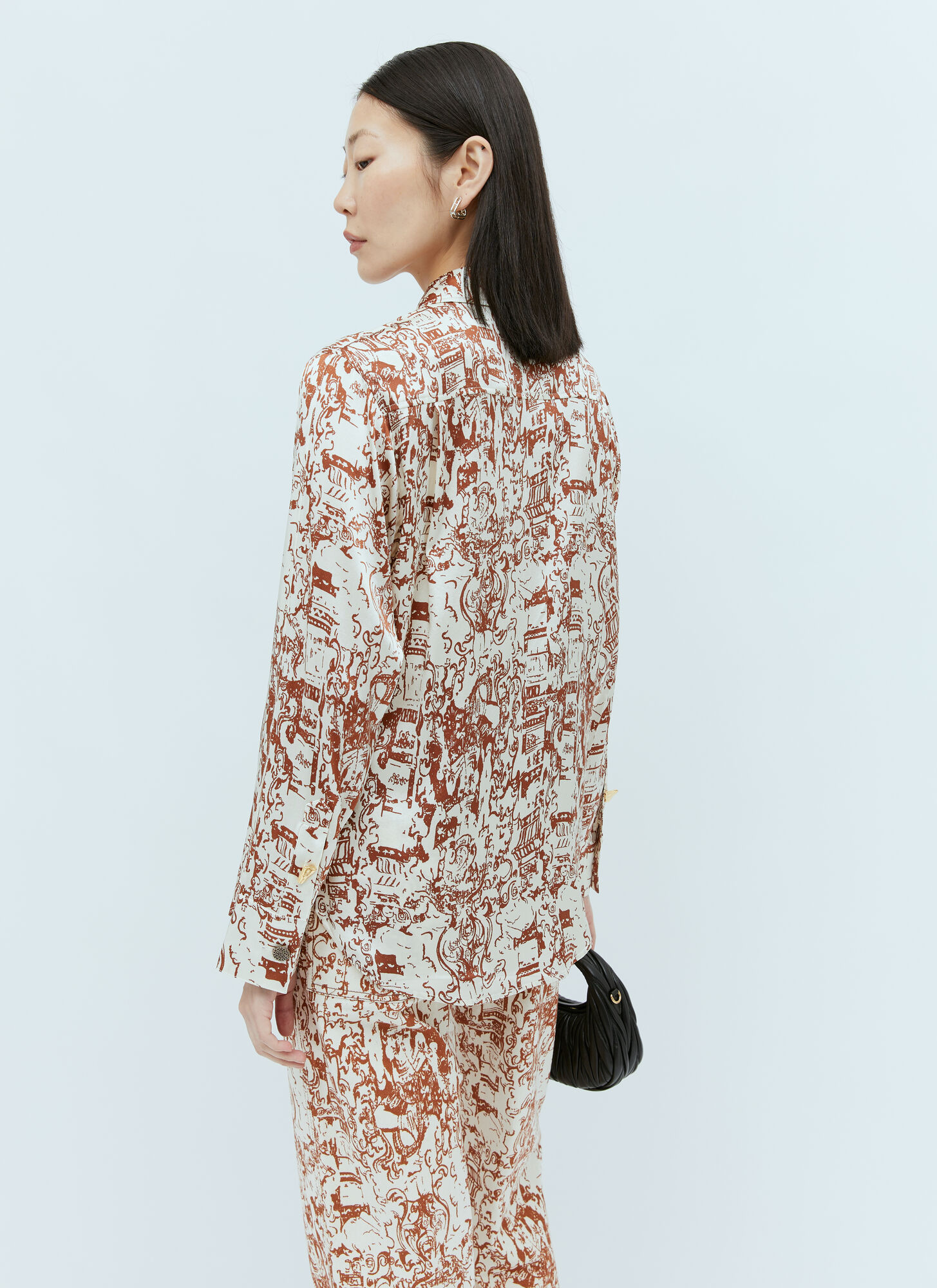 Rejina Pyo Pattern Printed Shirt In White