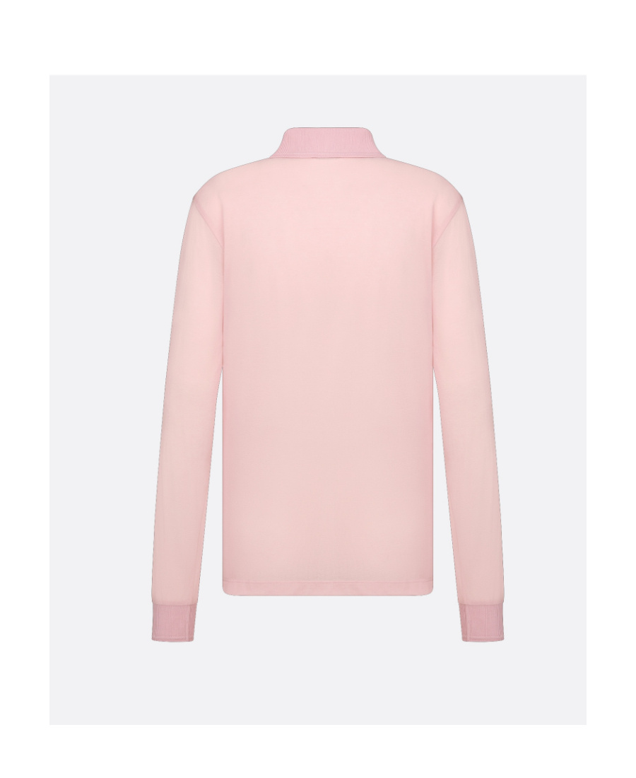 Dior Logo Long-sleeved Sweater In Pink