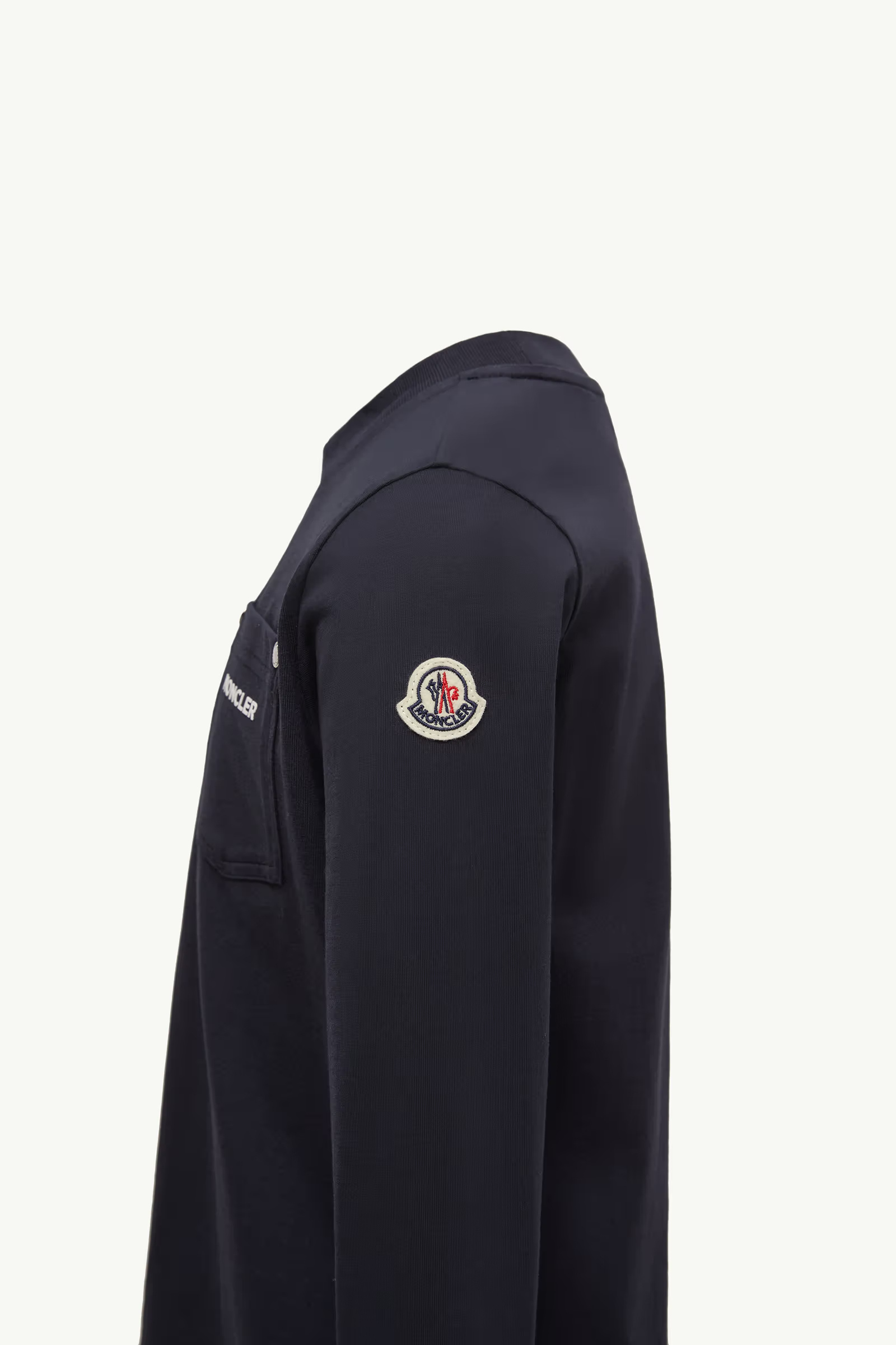 Moncler Long-sleeved T-shirt In Black