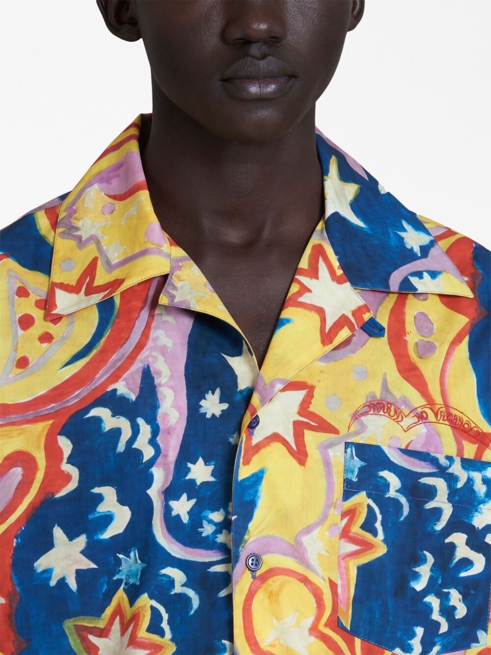Marni Graphic-print Short-sleeved Shirt In Multicolor