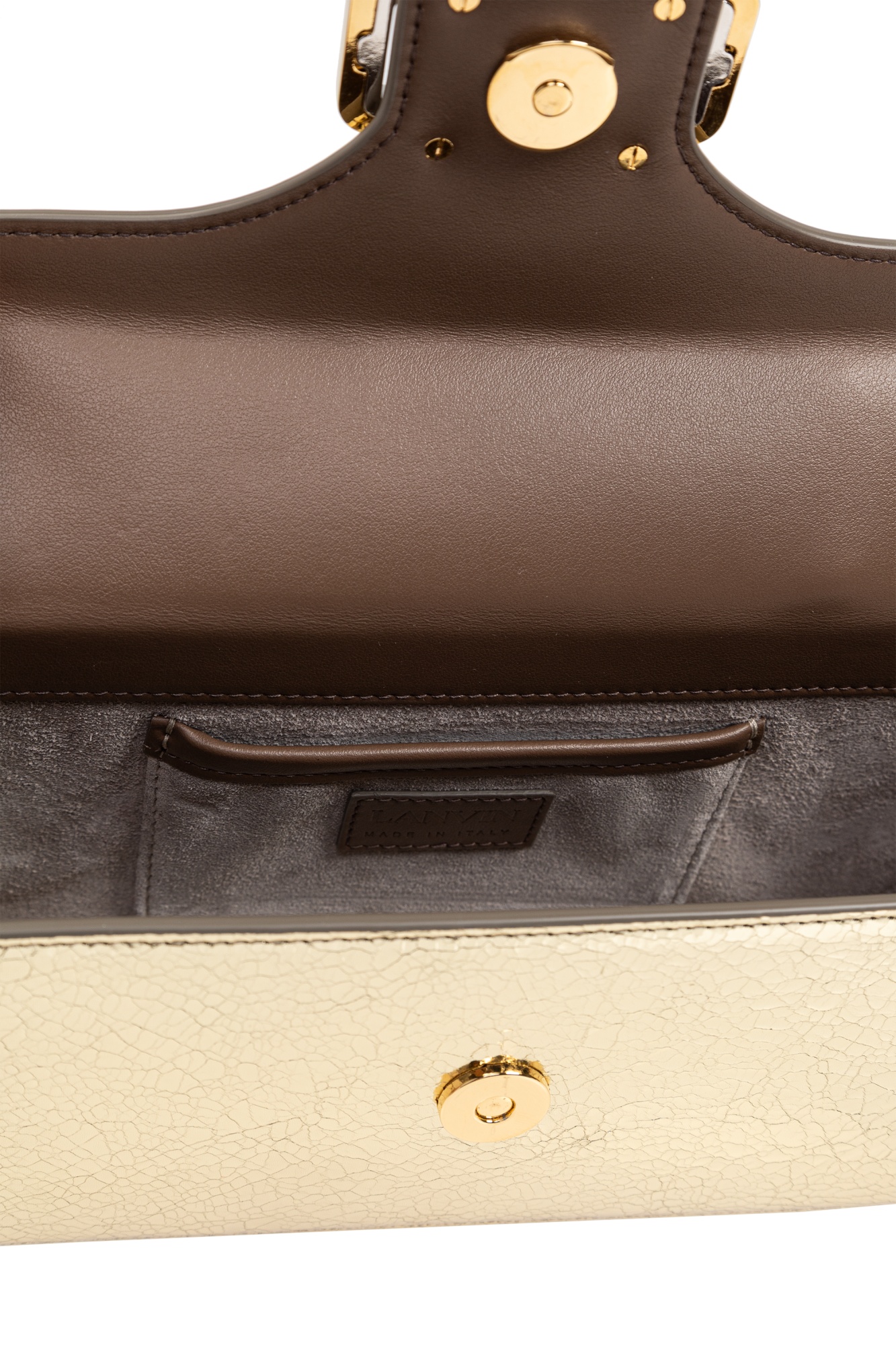 Shop Lanvin Nano Pencil Cat Mini Bag In Nude