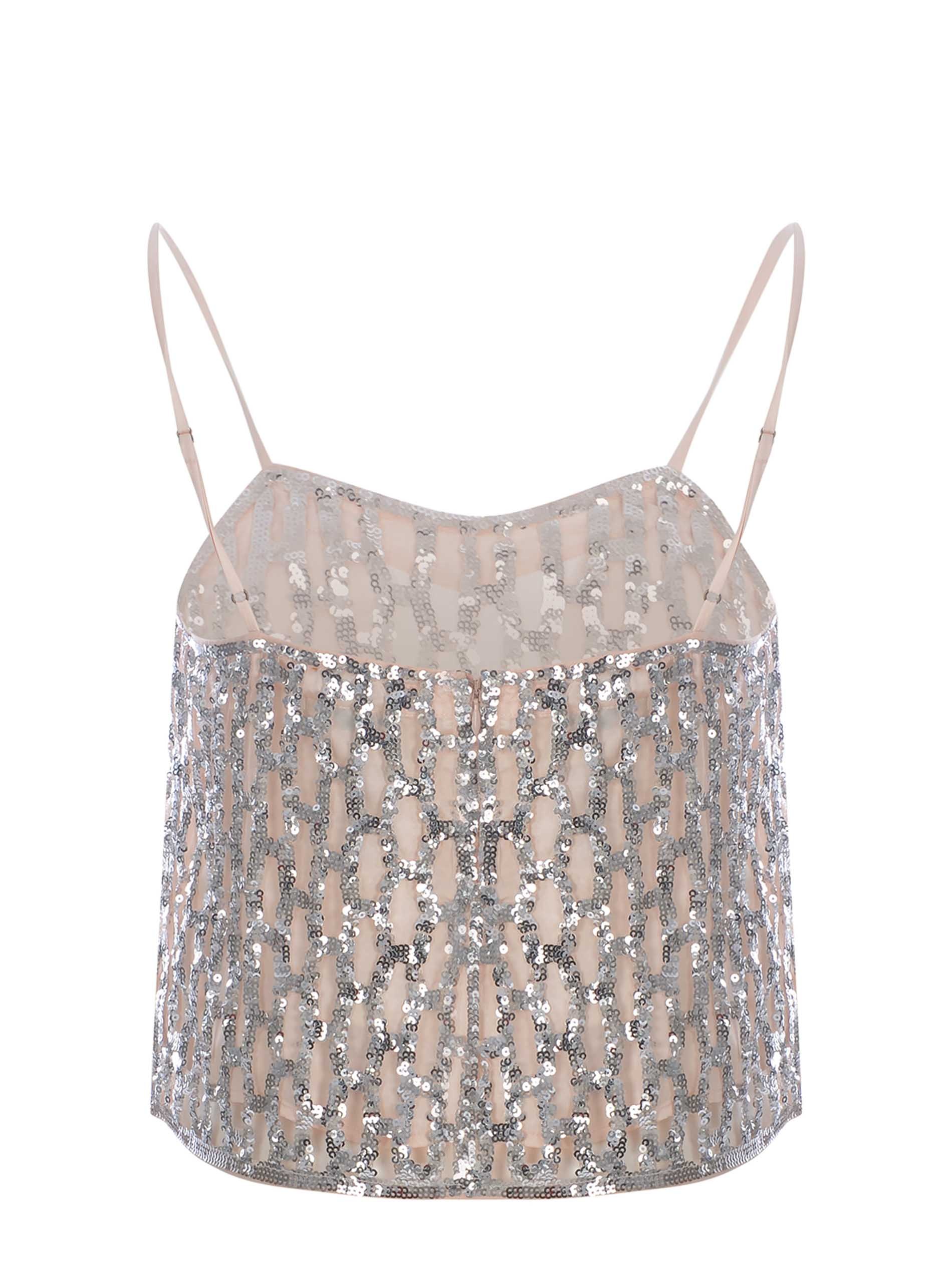 Forte Forte Sequin-embellished Sleeveless Top In Neutral