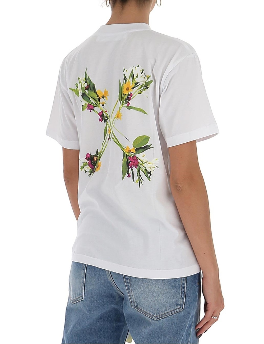 Off-white Flock Arrows Short-sleeve T-shirt In White