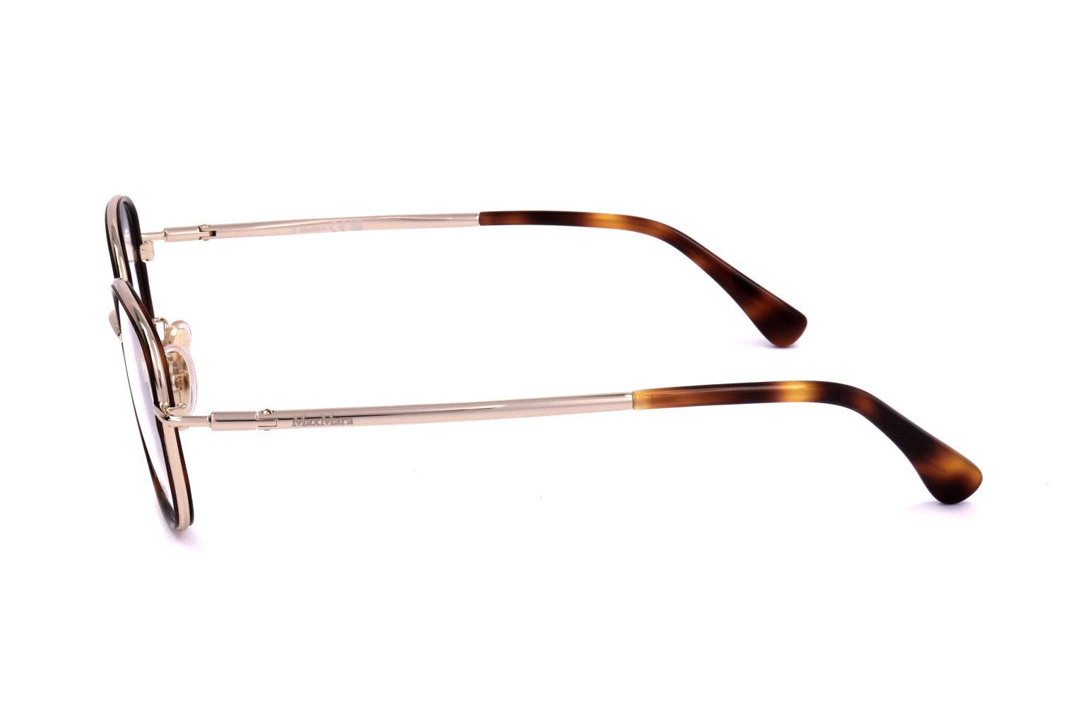Shop Max Mara Rectangle Frame Glasses In White
