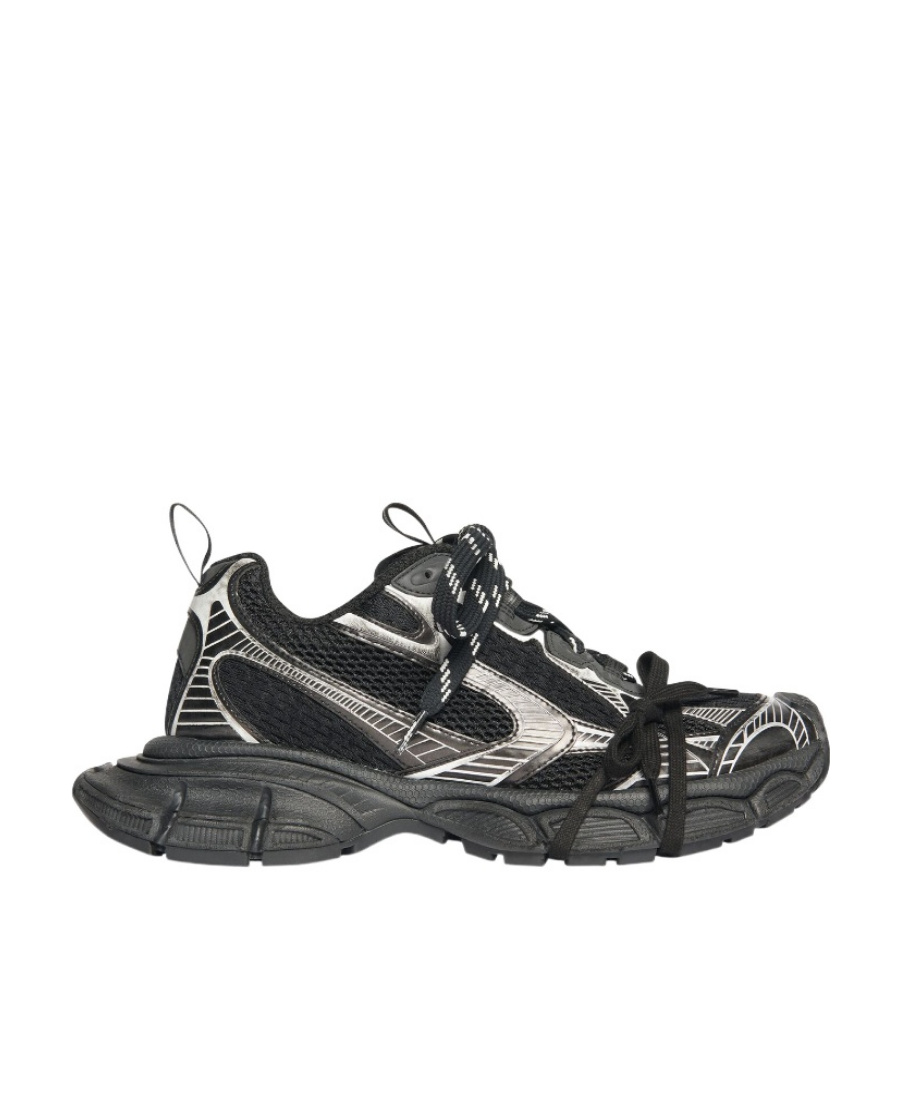 Shop Balenciaga 3xl Mesh-panel Sneakers In Black