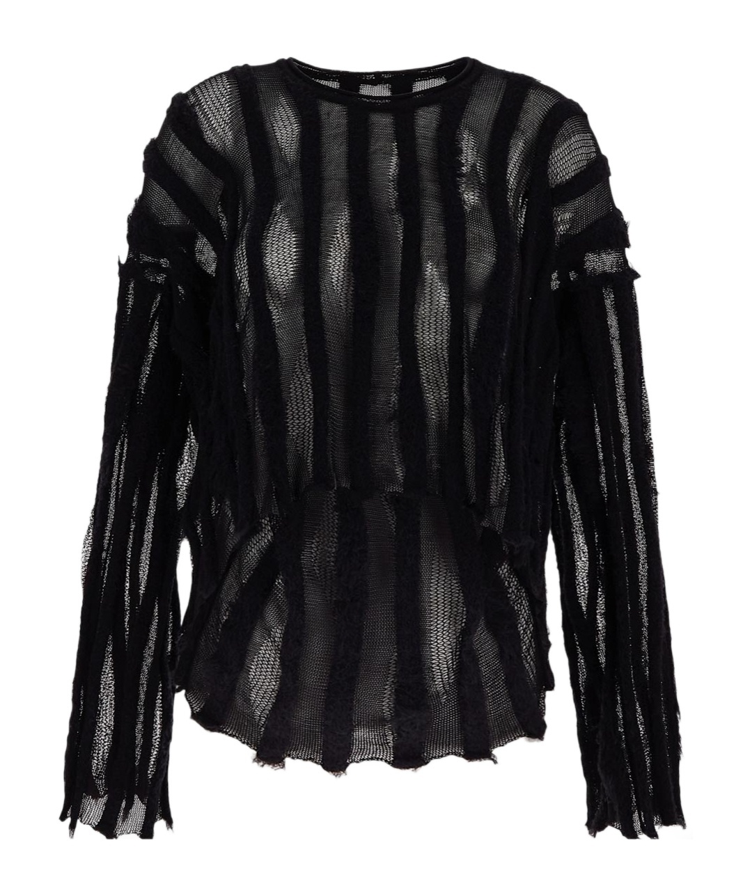 Uma Wang Transparent Sweater In Black