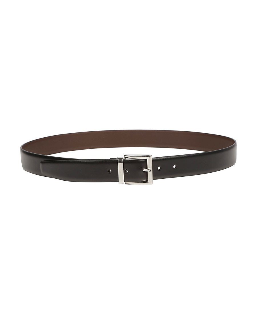 Prada Reversible Buckle Belt In Black