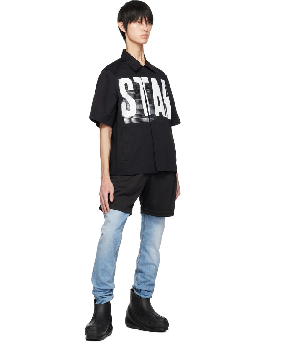 Alyx Layer With Elastic Waist Denim Trousers In Black