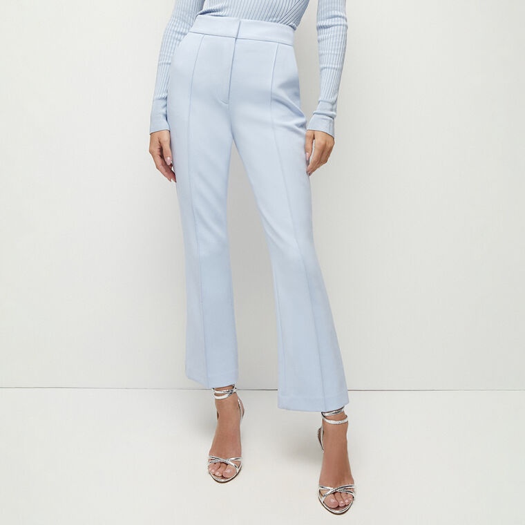 Veronica Beard Tani Flared Trousers In Blue