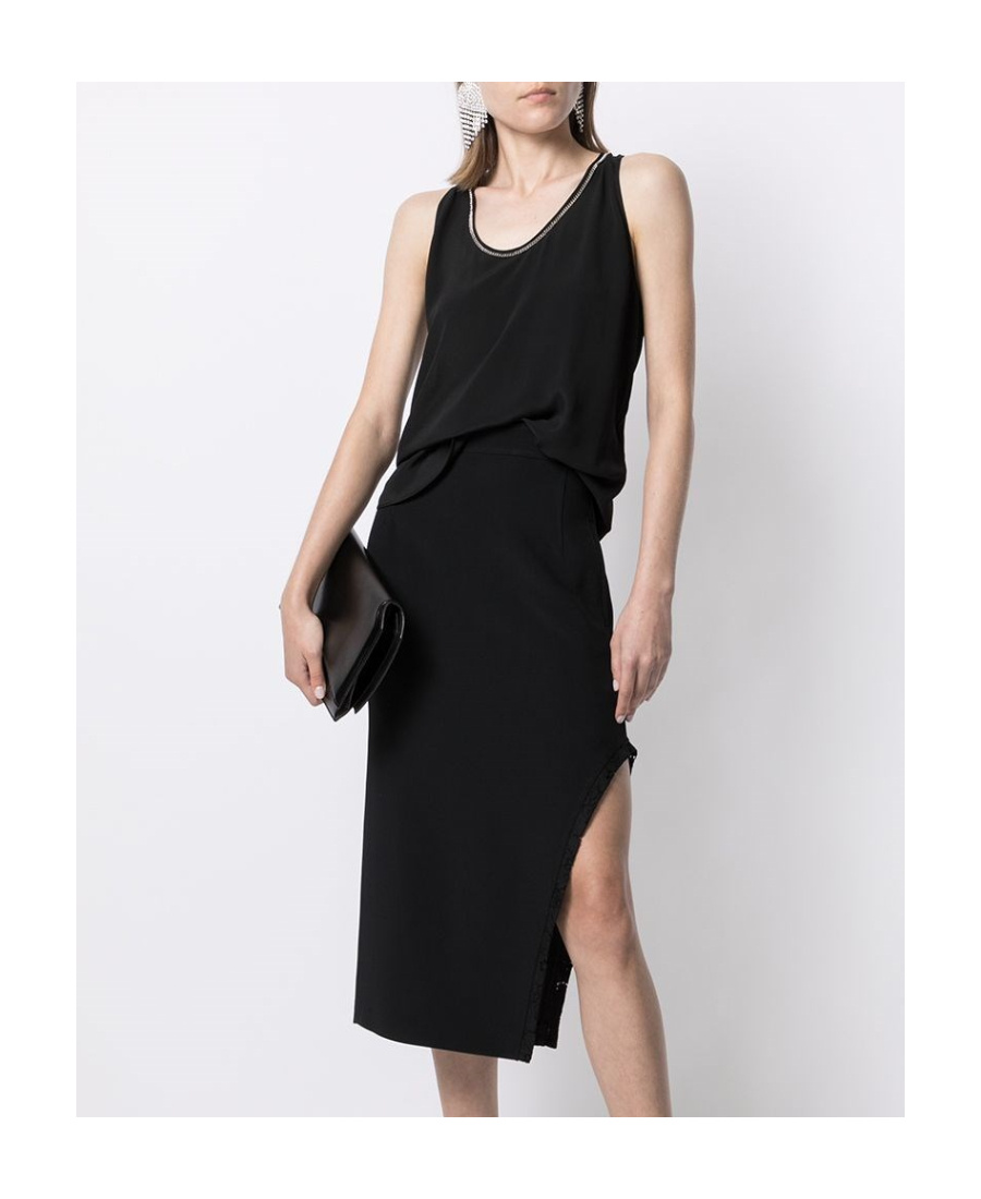 N°21 Mid-rise Zip-up Midi Skirt In Black