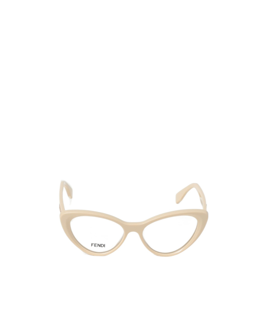 Fendi Eyewear Butterfly Frame Glasses In White