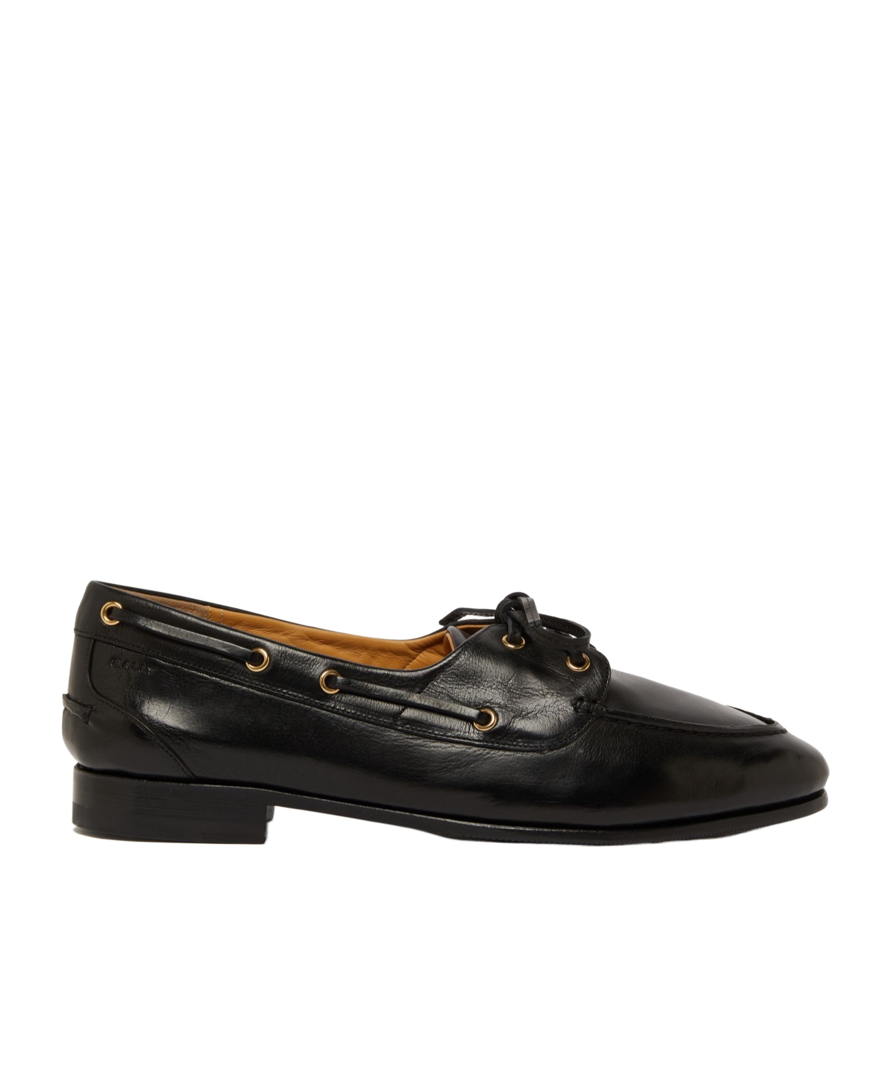 Shop Bally Round Toe Casual Shoes In Black