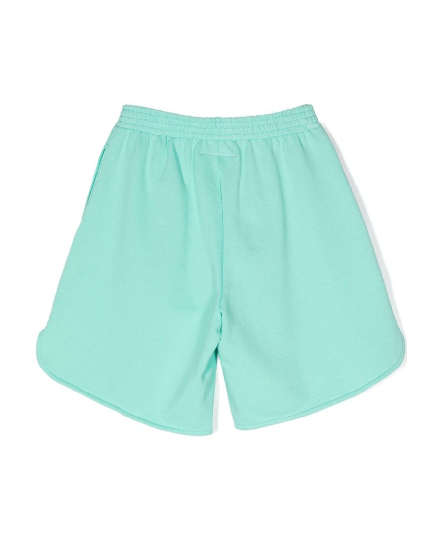Mm6 Maison Margiela Elastic Waist Shorts In Green