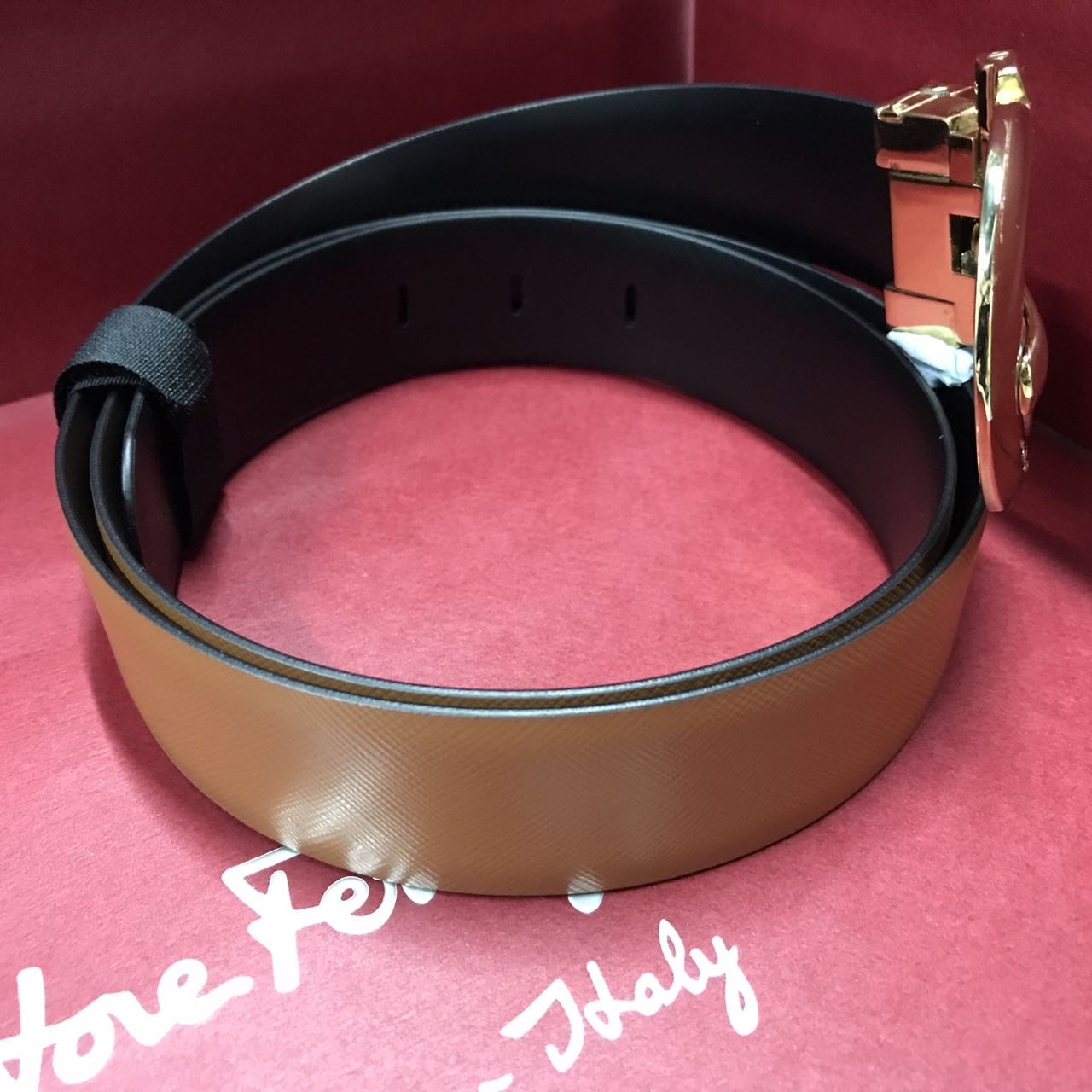 Ferragamo Logo Belt In Multicolor