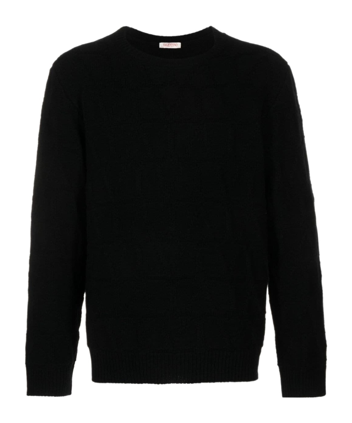 Valentino Men's Ribbed Sweater In Black