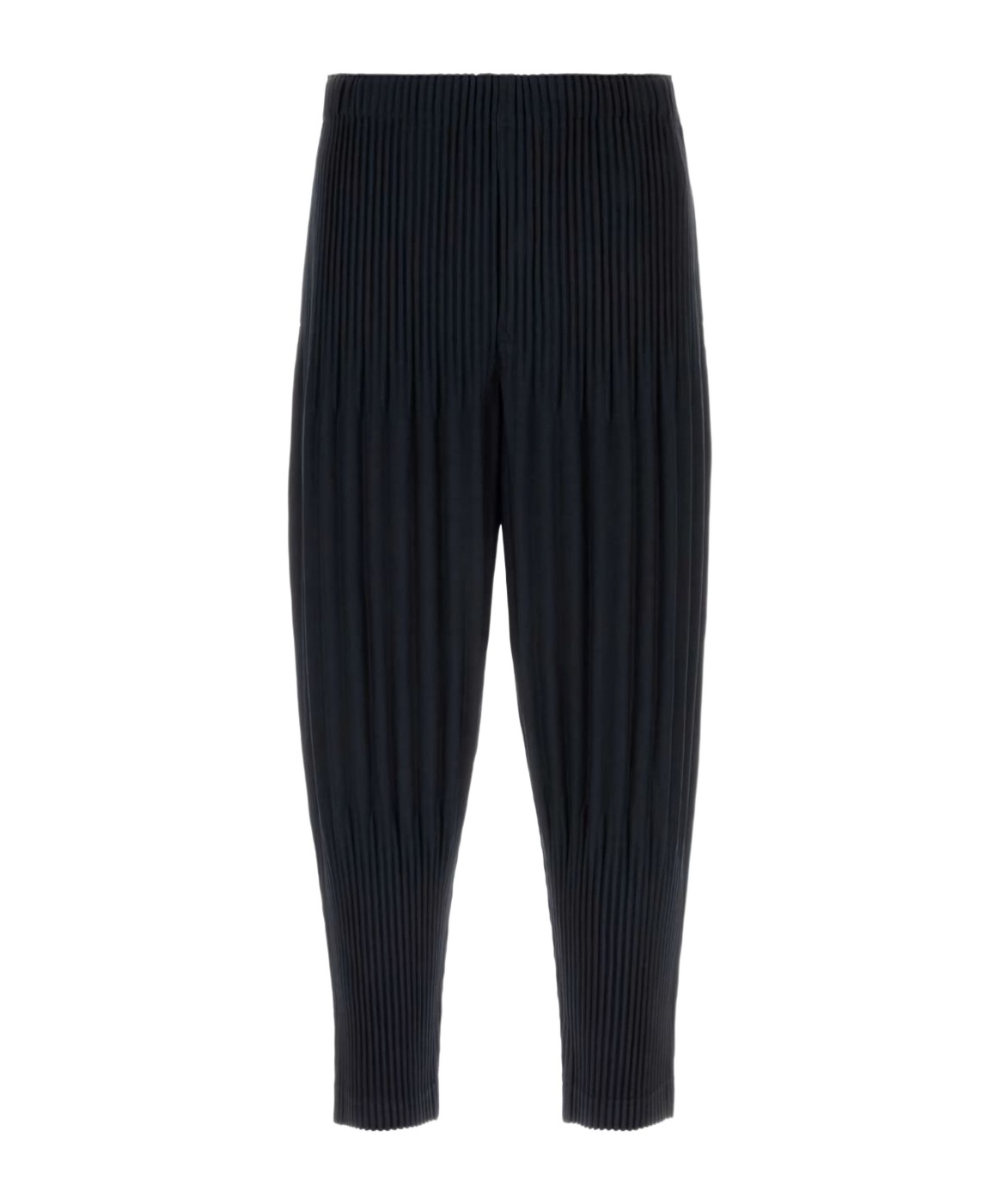 Issey Miyake Navy Blue Polyester Pant