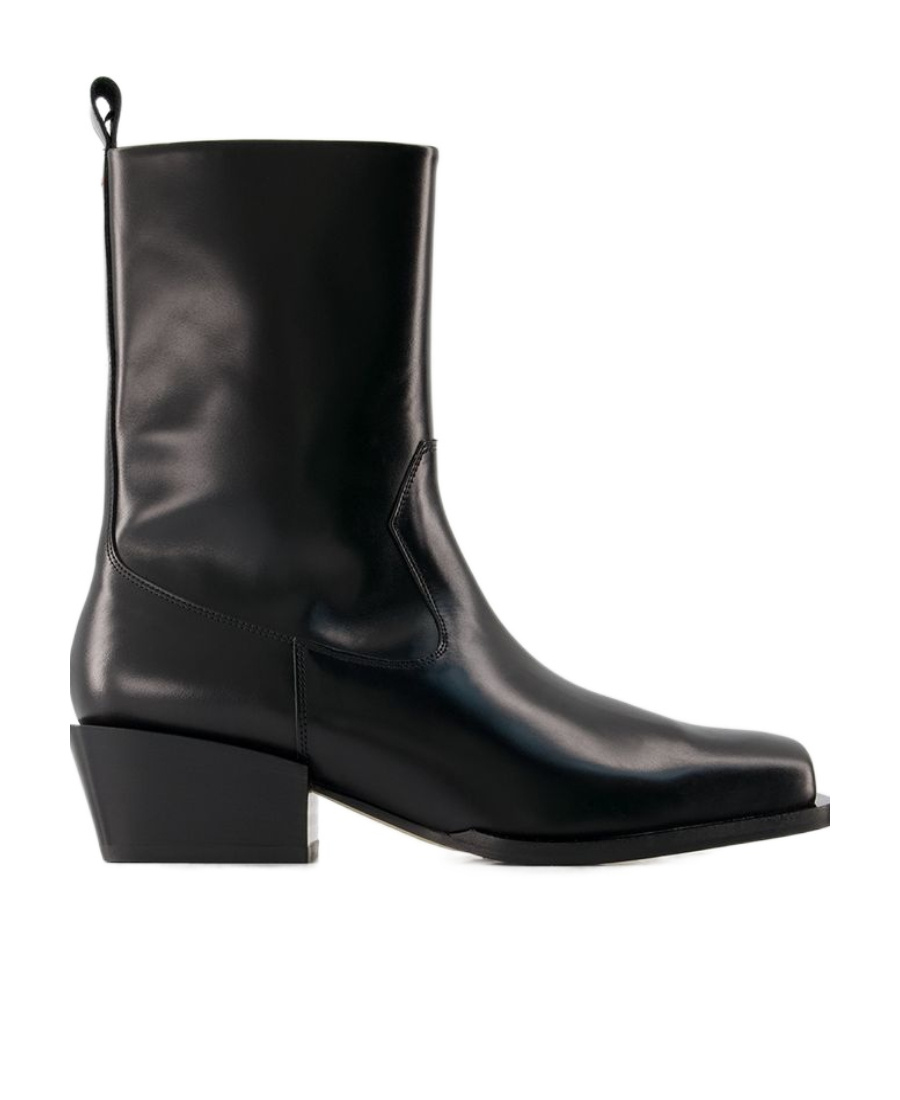 Aeyde Bill 60mm Leather Boots In Black