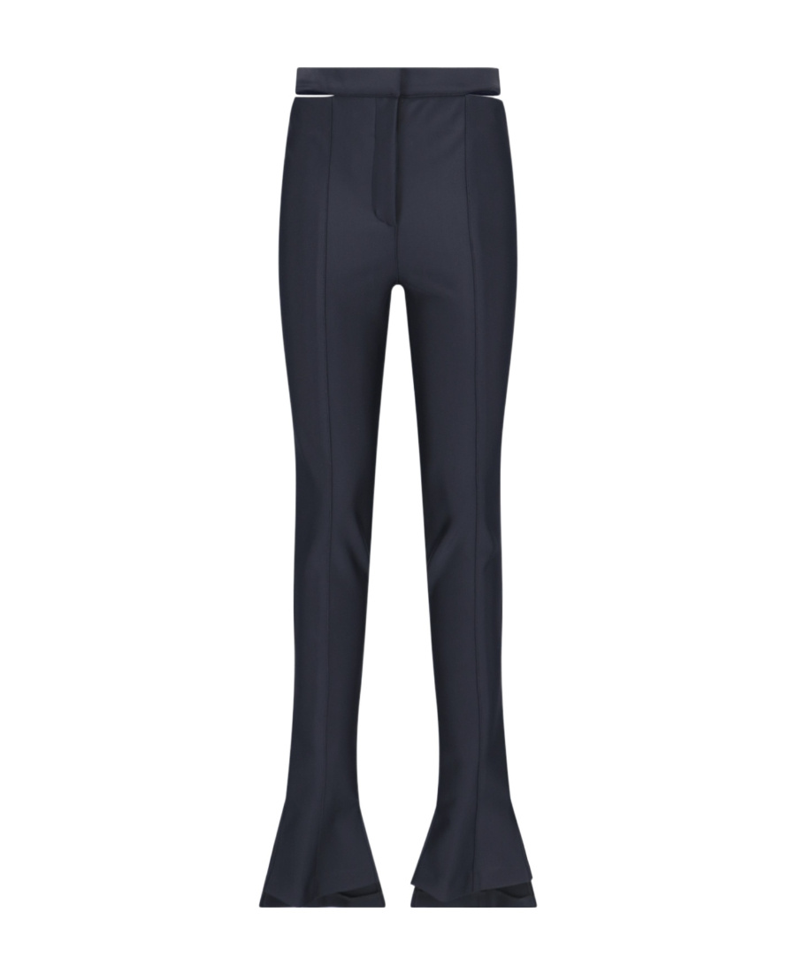 Mugler Cut-out Pants In Black
