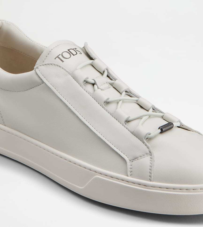 Tod's Sneakers Leather Flat Sole In White