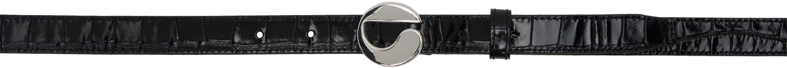 COPERNI CROCO LOGO SKINNY BELT 