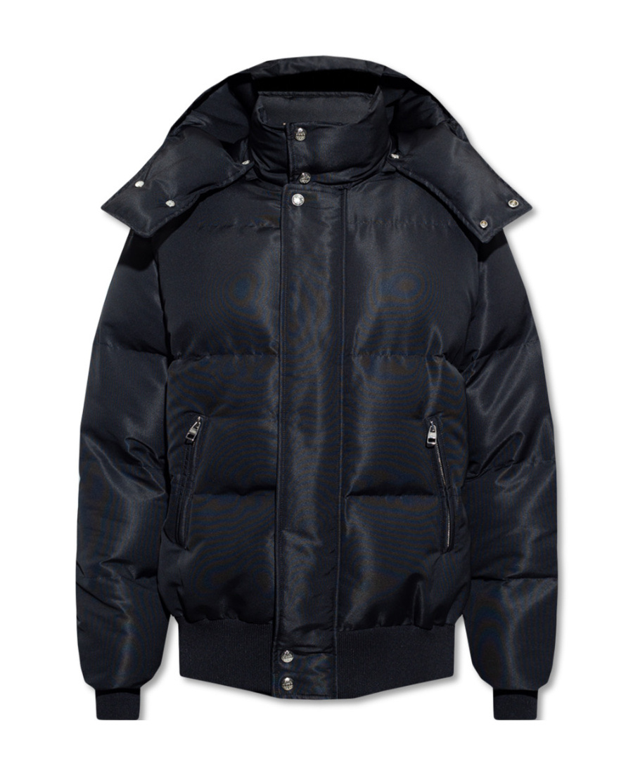 Alexander Mcqueen Logo-print Padded Puffer Jacket In Black
