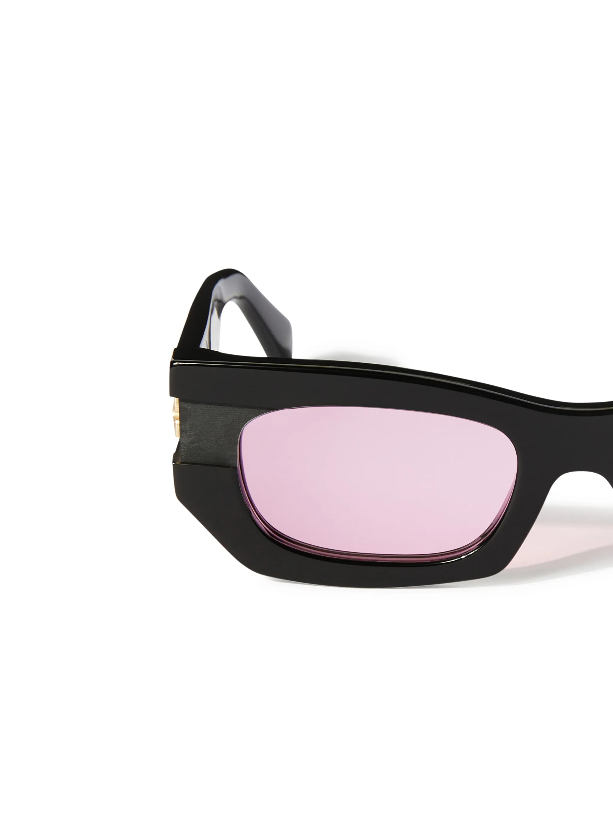 Off-white Belleville Acetate Rectangle Sunglasses In Black