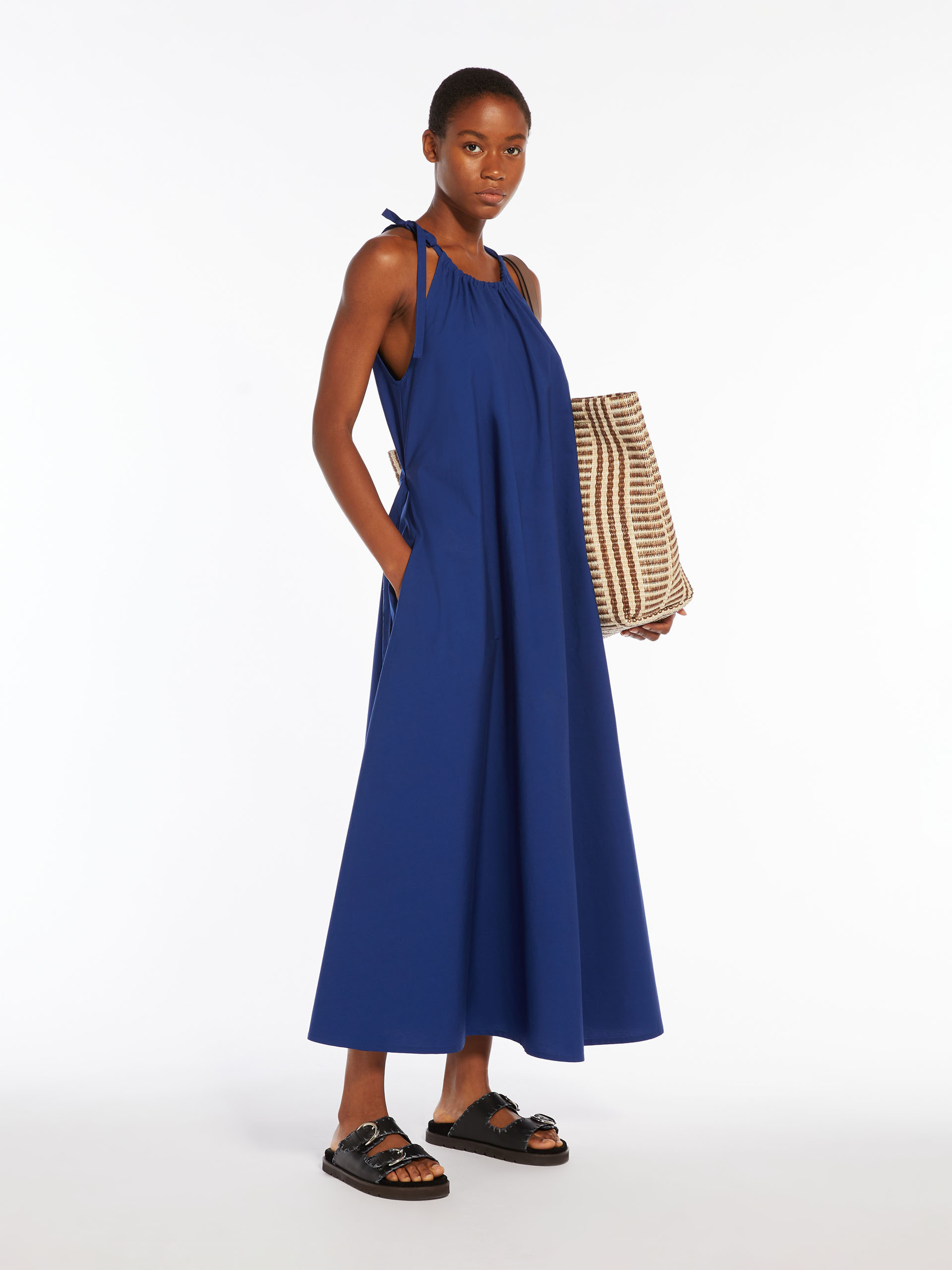 Weekend Max Mara Wear A Strap Dress In Blue