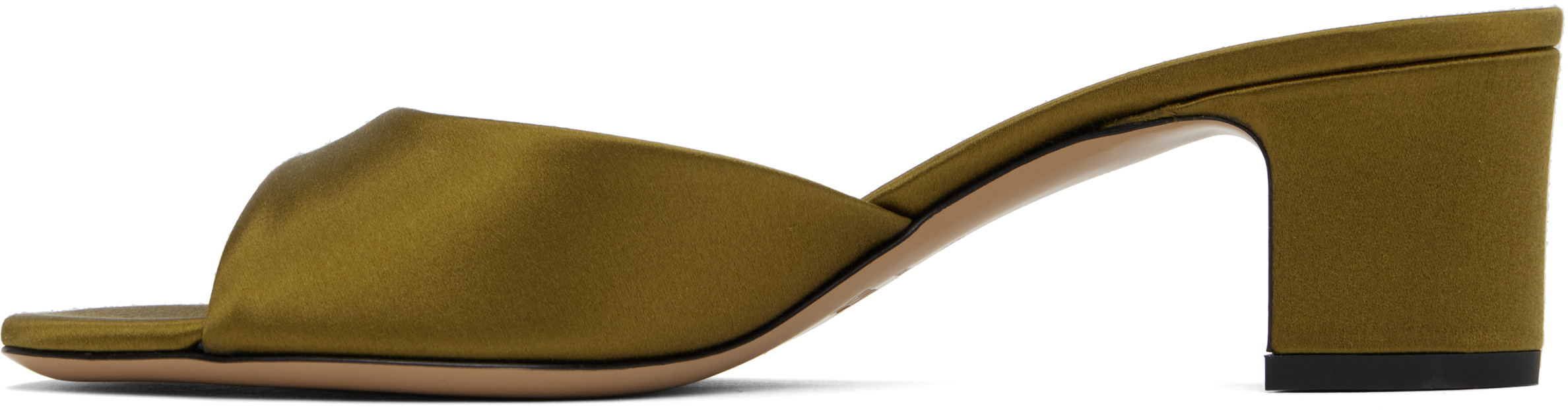 Paris Texas 50mm Lara Mules In Green