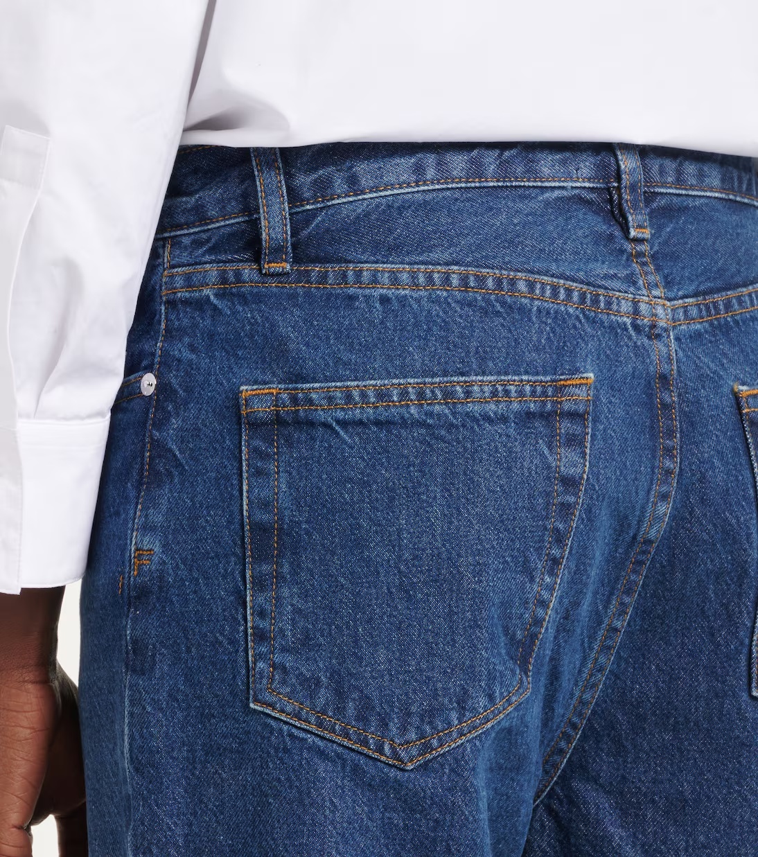 Frame High-waisted Straight-leg Jeans In Blue