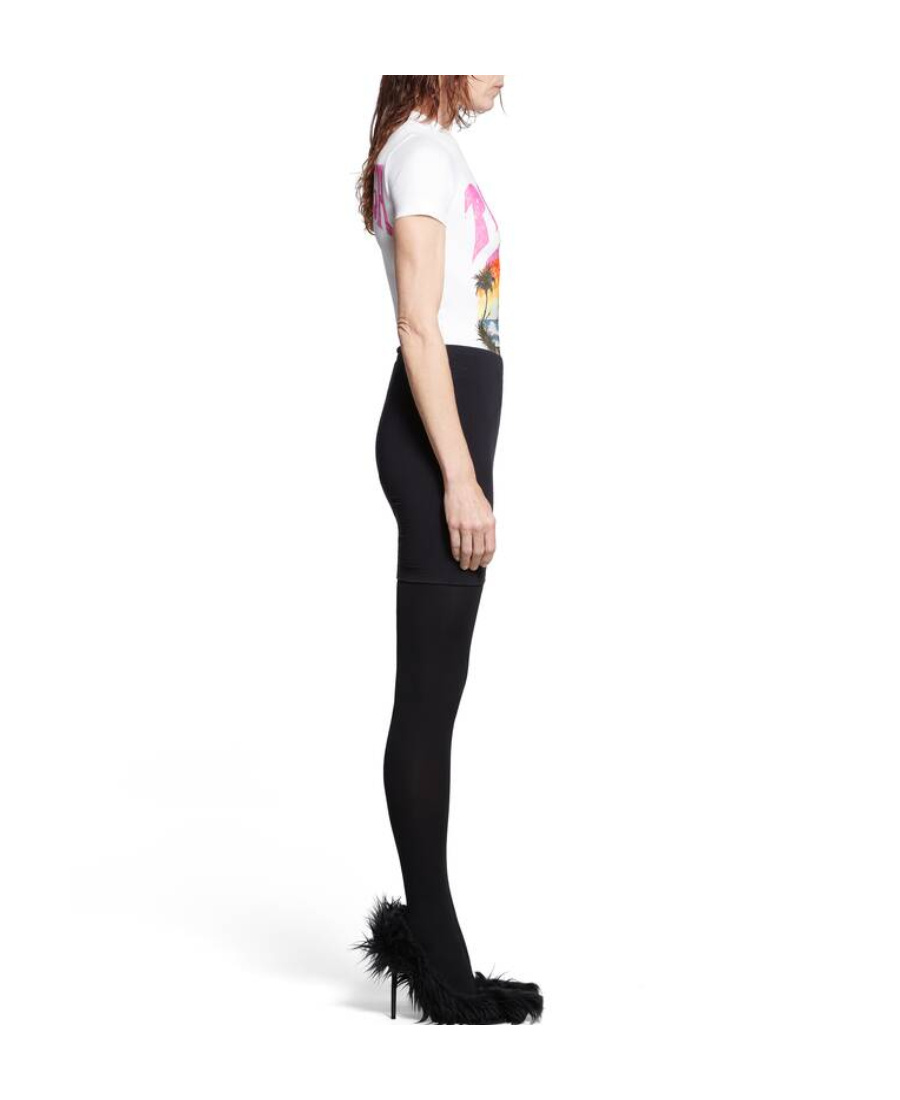 Balenciaga Graphic Printed Crewneck T-shirt In White