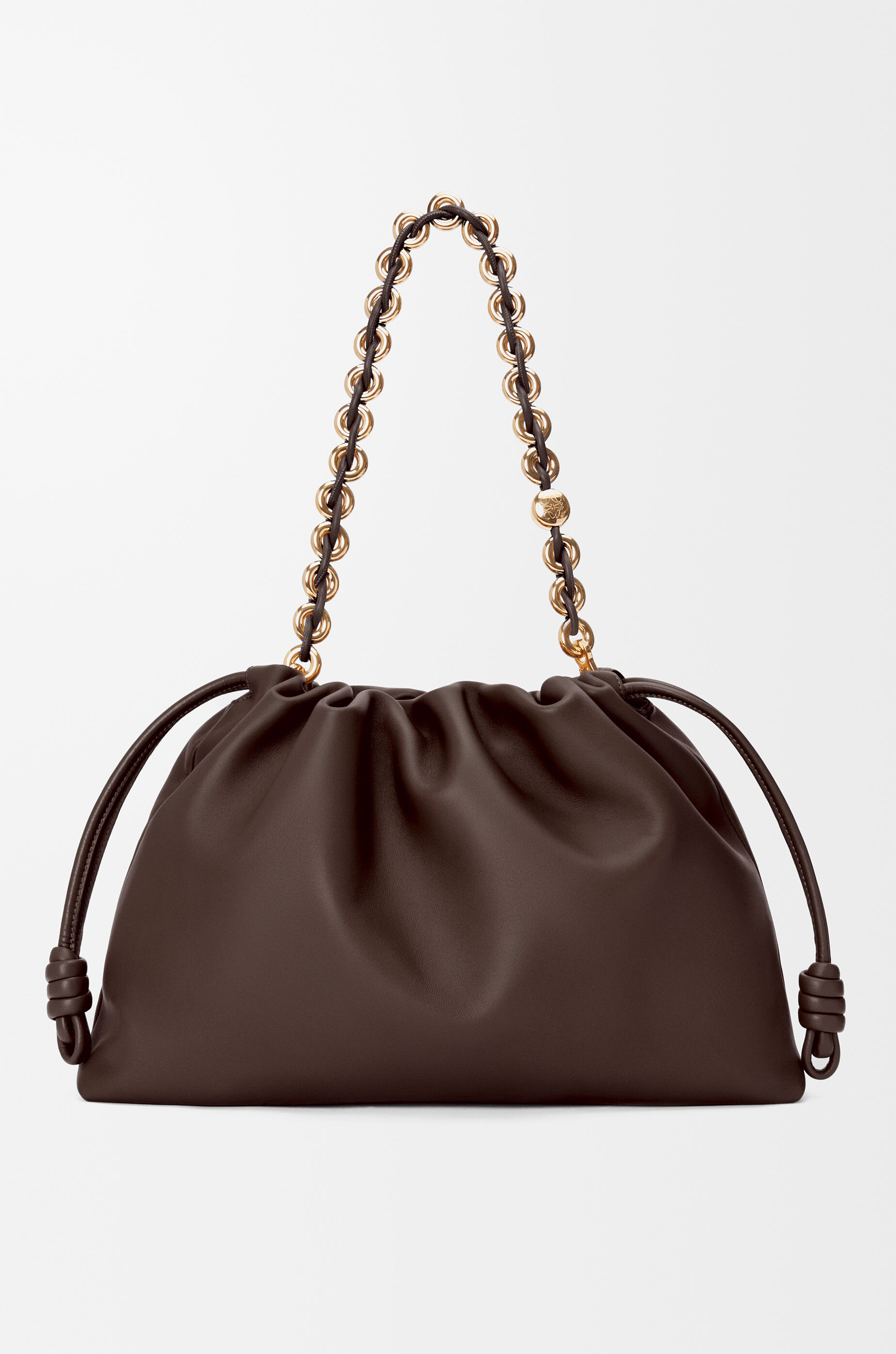 Loewe Large Flamenco Purse In Mellow Nappa Lambskin In Brown