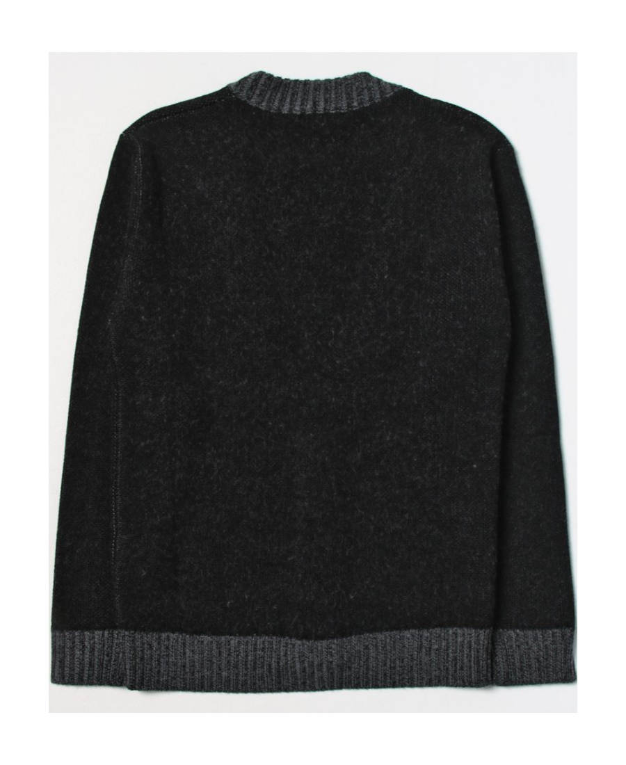 Balmain Kids Logo-embellished Button-up Knitted Cardigan In Black