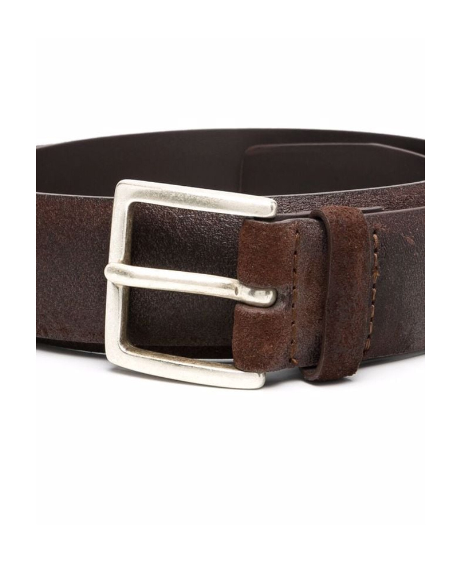Orciani Buckle-fastening Suede Belt In Black