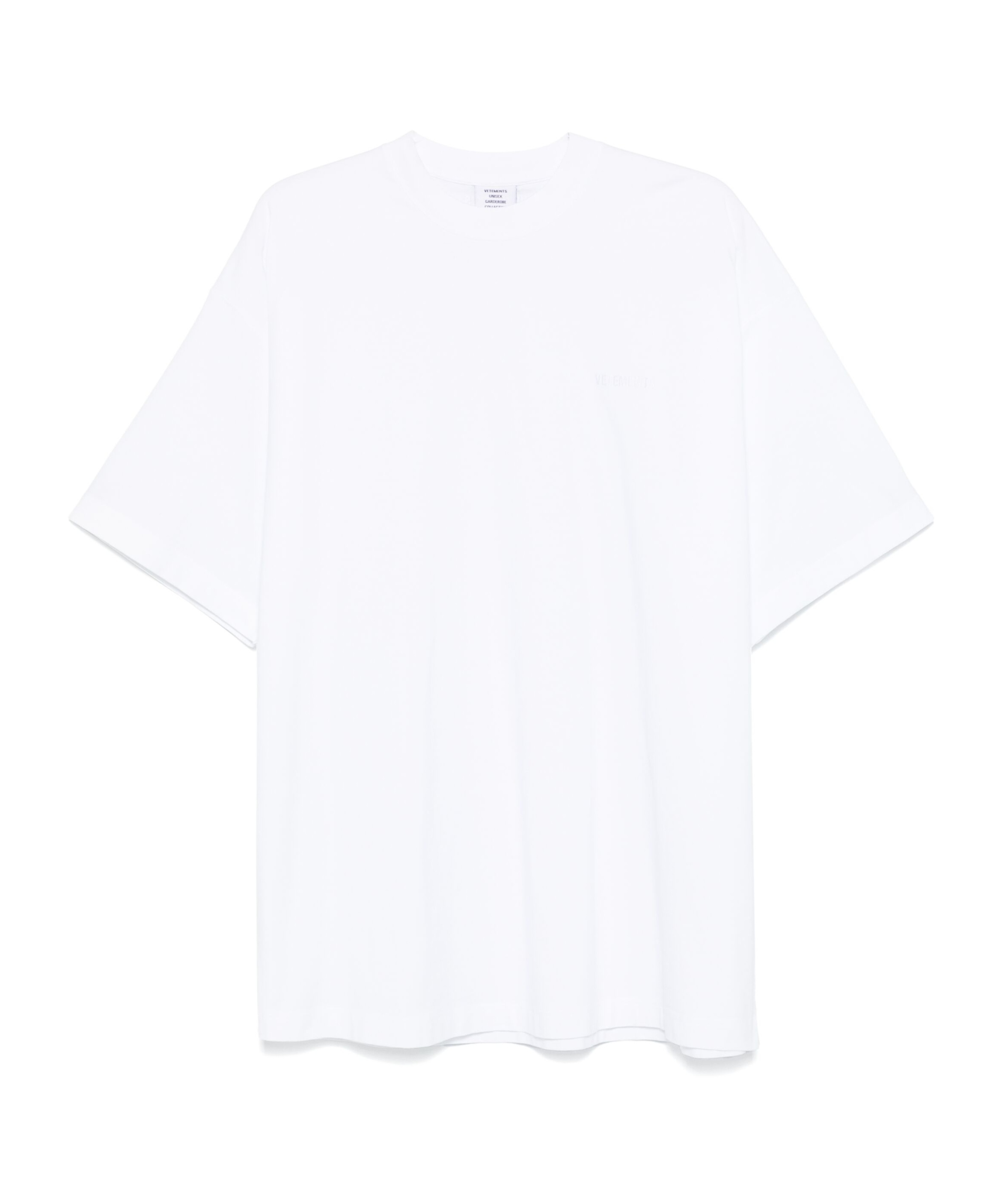 Vetements Logo-embroidered T-shirt In White