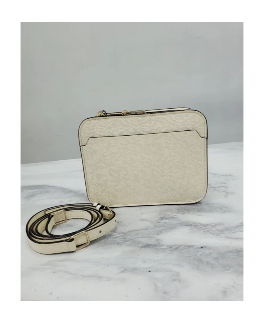 Valextra Logo Shoulder Bag In Nude