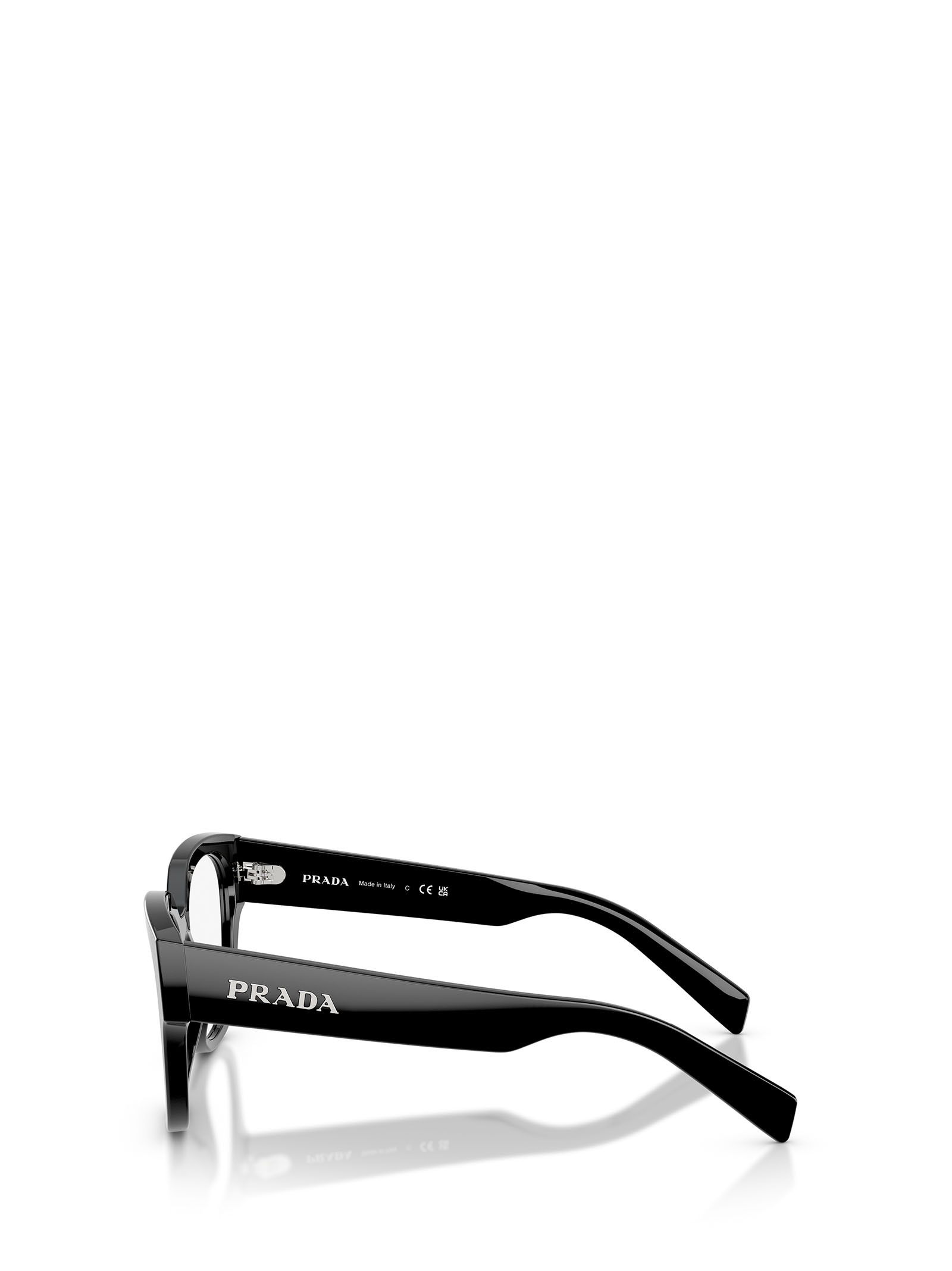 Prada Full Frame Plain Mirror In Black