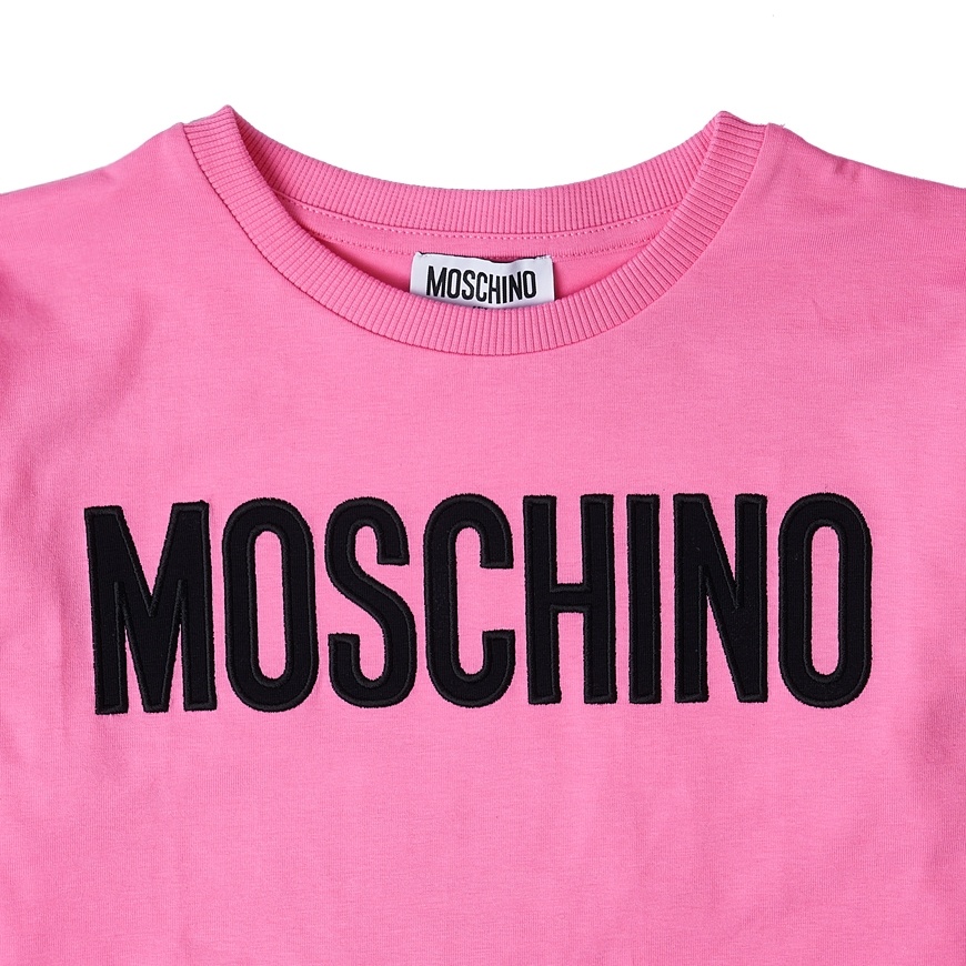 Moschino Item O-neck Short-sleeved T-shirt In Pink