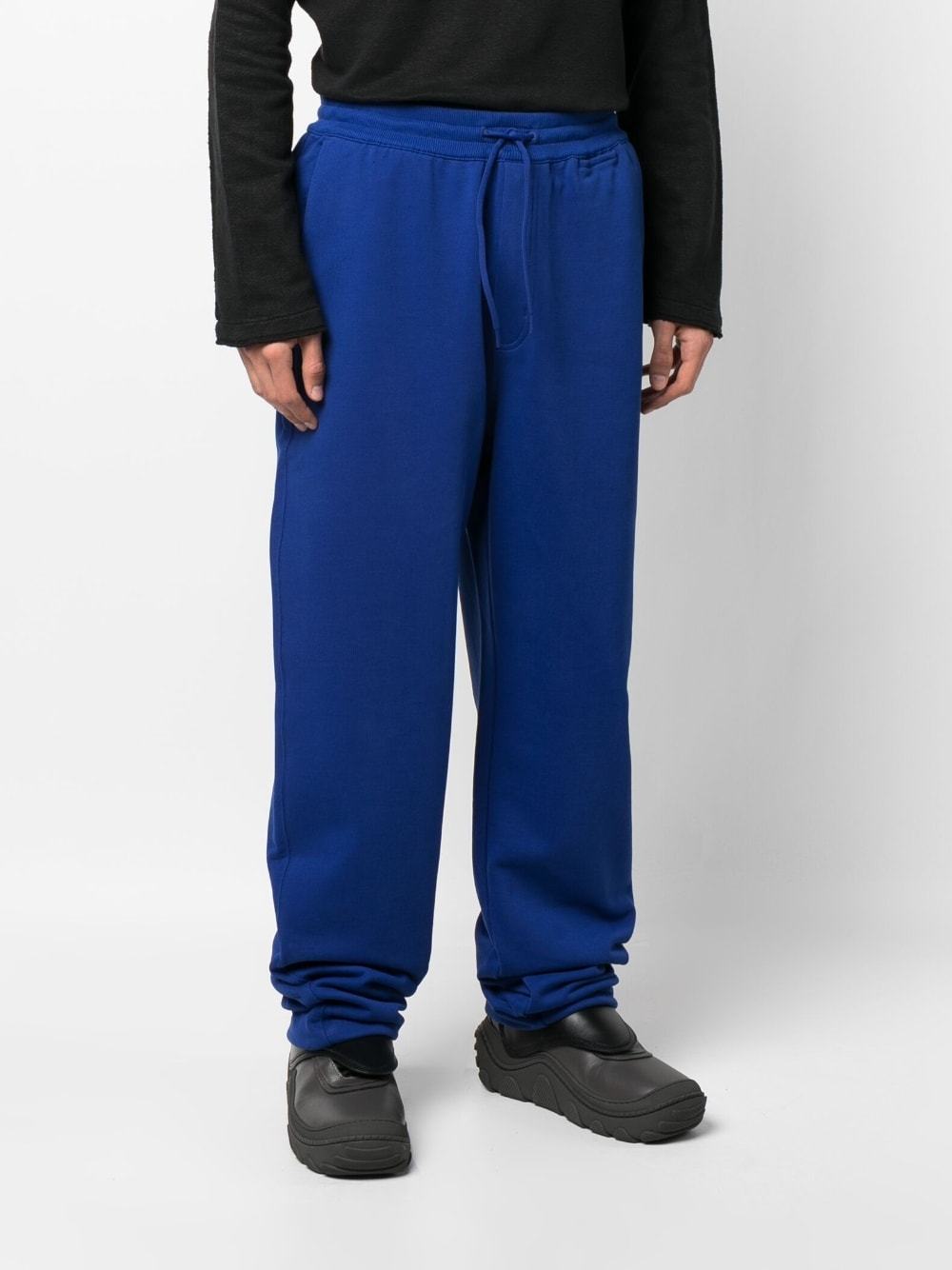 Y-3 Logo-patch Track Pants In Blue