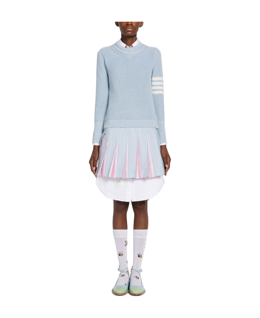 Thom Browne 4-bar Stripe Jumper In White