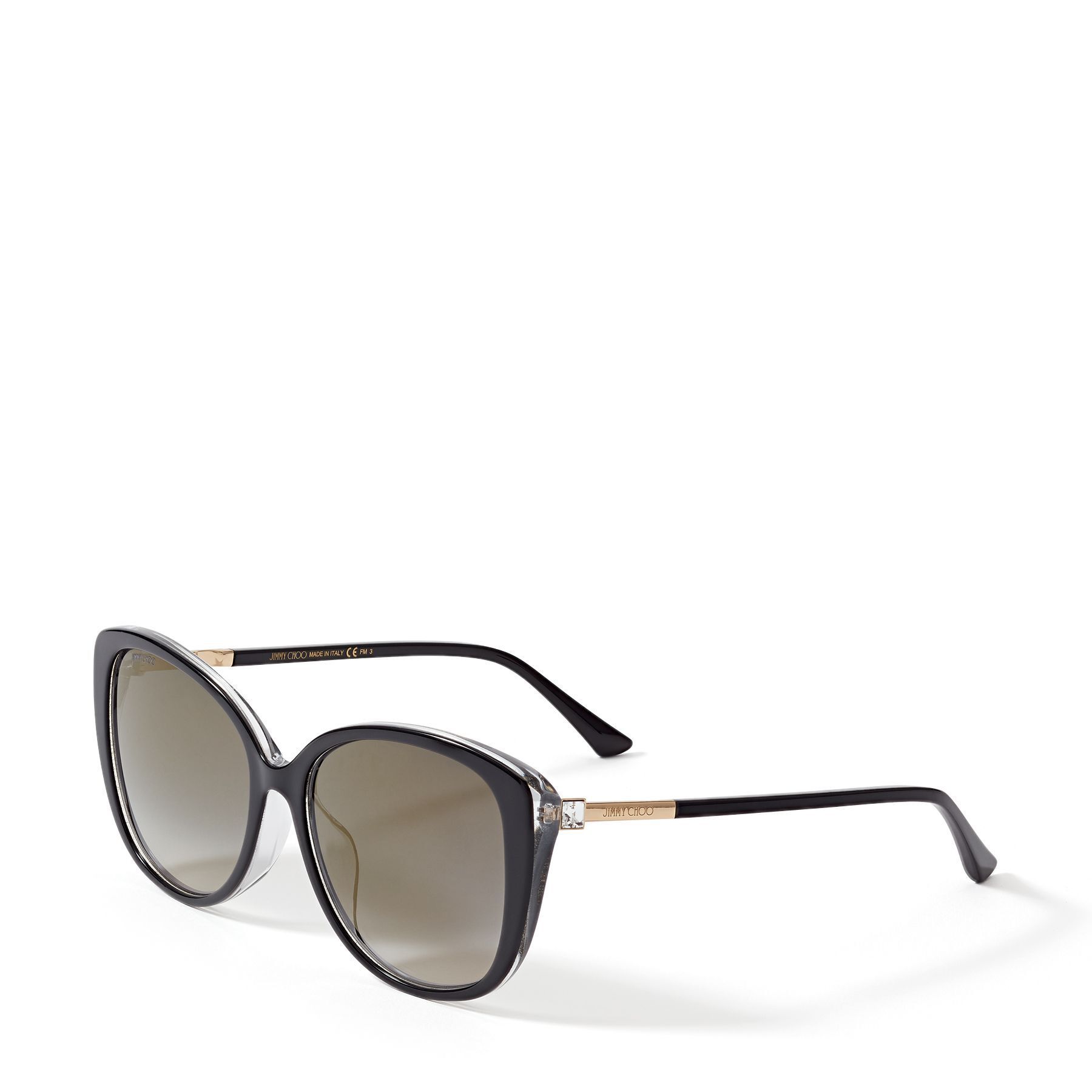 Jimmy Choo Flash Cat-eye Sunglasses In Gray