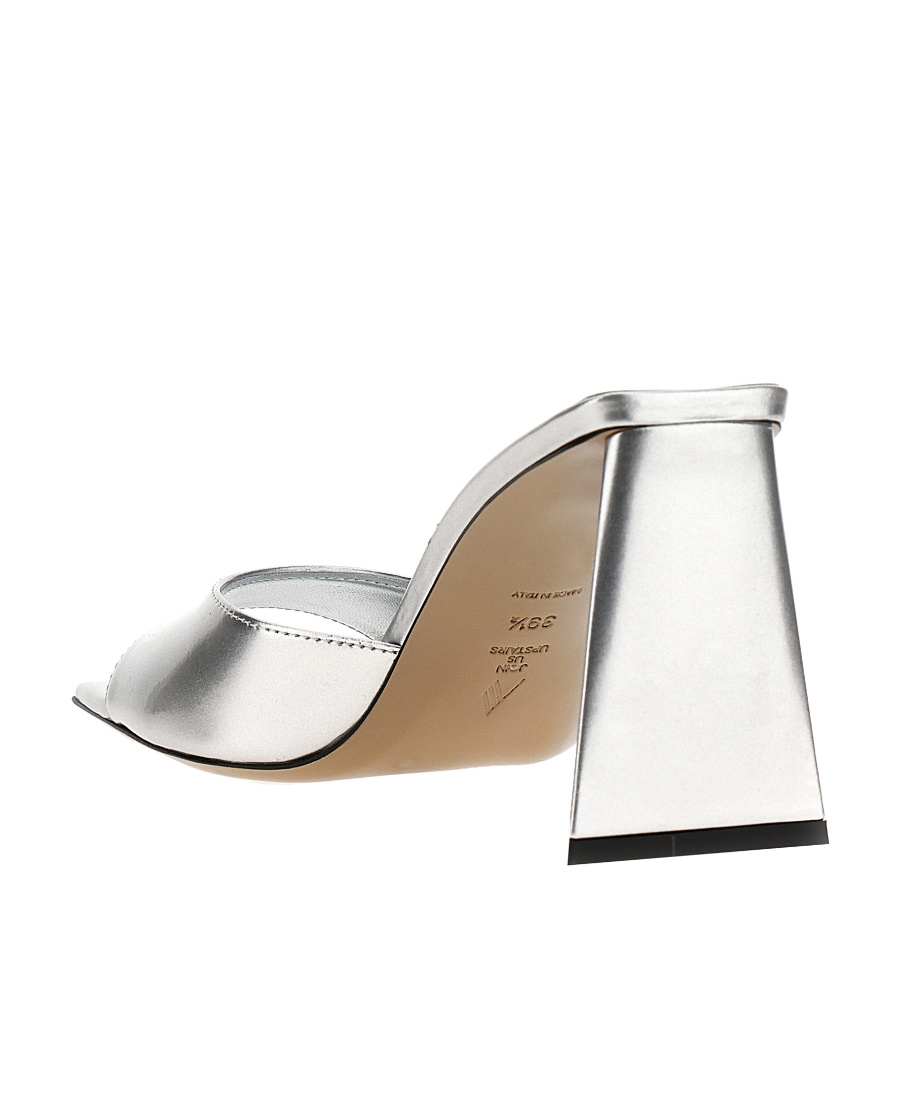 Attico Mule ''mini Devon'' Silver In White