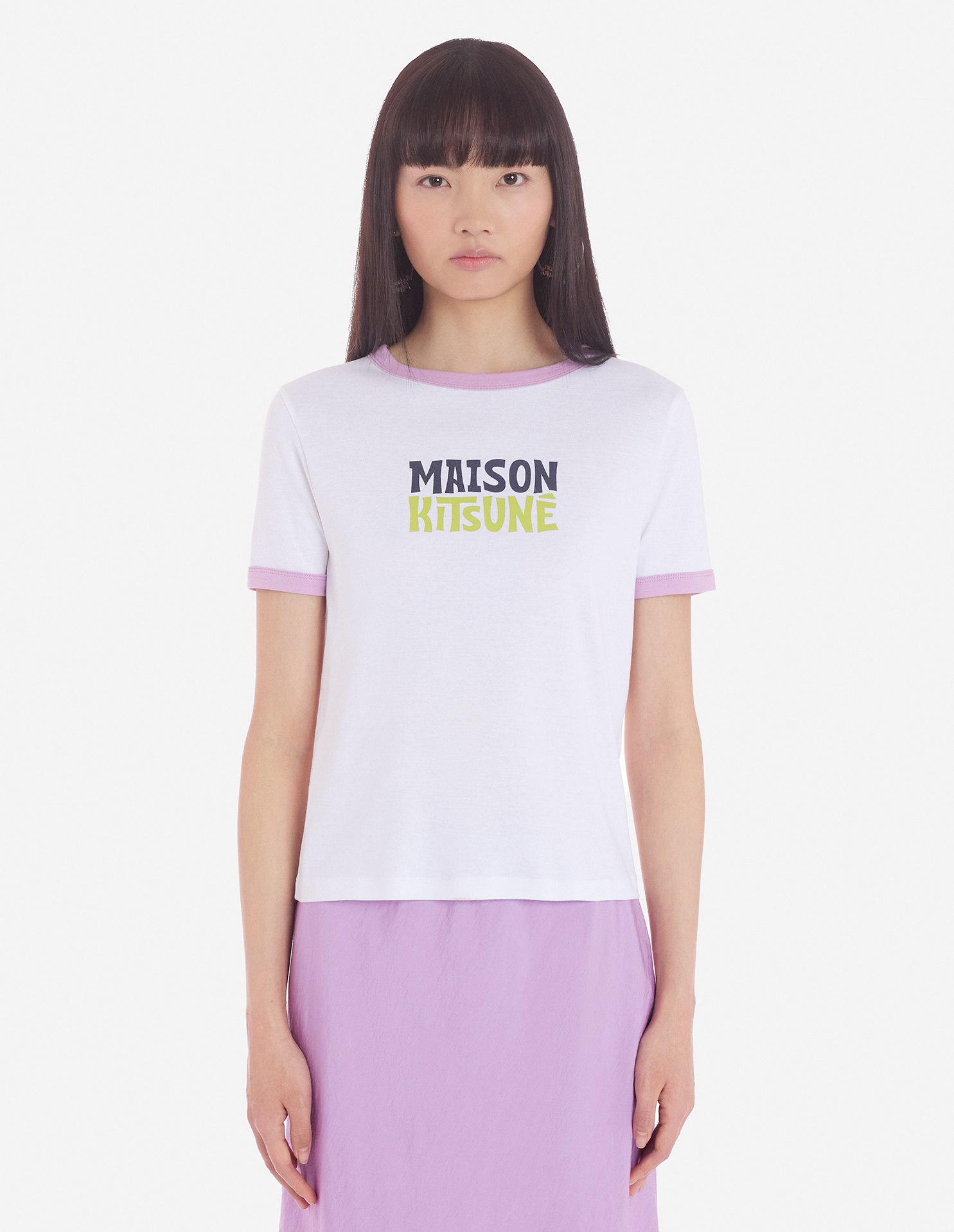 MAISON KITSUNÉ LOGO-PRINT COTTON T-SHIRT 