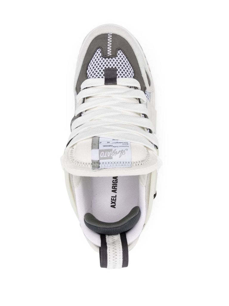 Axel Arigato Gray Patchwork Sneakers In White