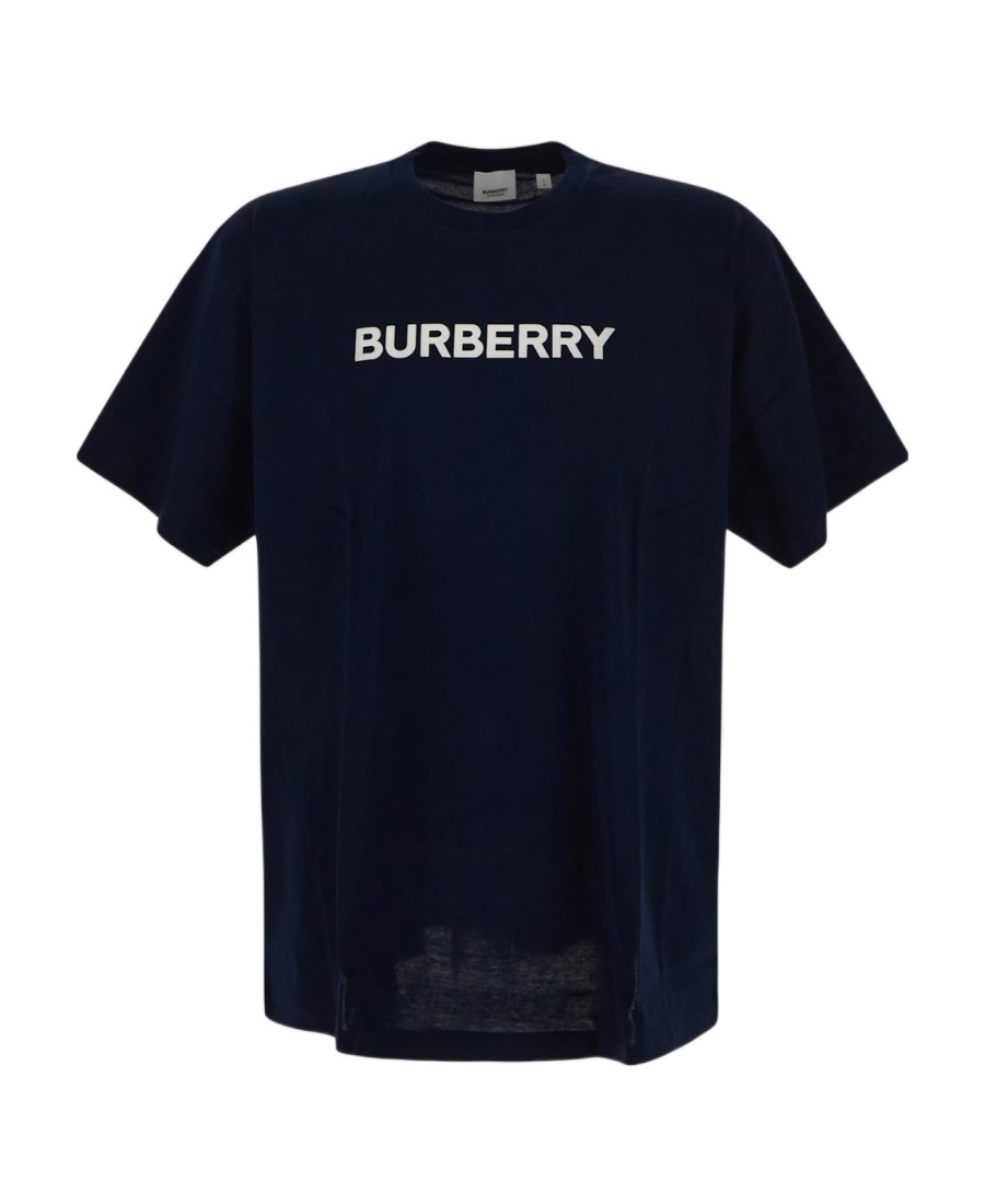 Shop Burberry Logo-print Short-sleeve T-shirt In Black