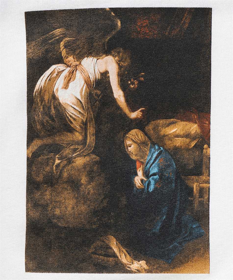 Off-white Carvaggio Lute-print T-shirt In Black